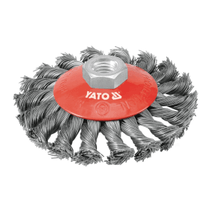 Yato 100 mm Dia. Circular Brush  (Twist Steel Wire), YT-4763