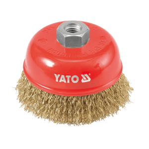 Yato 100 mm Dia. Cup Brush  (Crimped Brass Wire), YT-4766