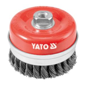 Yato 100 mm Dia. Cup Brush (Twist Steel Wire), YT-4769