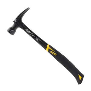 Stanley 623 Gms / 22 Oz Fatmax Xtreme Anti-Vibe Smooth Face Rip Claw Hammer, 51-177