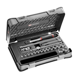 Facom 20 Pcs 3/8 inch Sq. Drive 6PT Socket Set, J.161-3P6