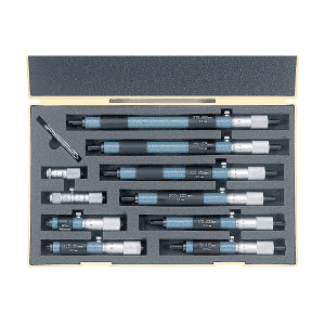 Mitutoyo 50 - 300 mm Tubular Inside Micrometer Set (Pack of 10 Pcs), 133-902