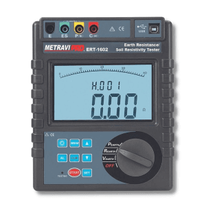 Metravi 0 - 30kOhm Earth Resistance Range Digital Earth Resistance and Soil Resistivity Tester, PRO ERT-1602