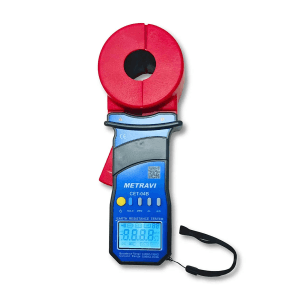 Metravi 4 Digits / 0.01Ohm - 1500Ohm Clamp-On Earth & Ground Resistance Tester With Bluetooth (Leakage Current Measurement Up To 35A), CET-04B