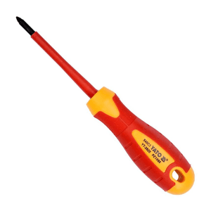 Yato PZ1 x 80 mm Blade Length Insulated Pozidrive Screwdriver (VDE), YT-2825