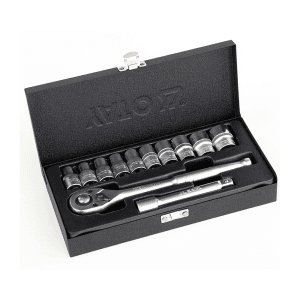 Yato 12 Pcs 1/2 Inch Sq. Drive Socket Set, YT-12621