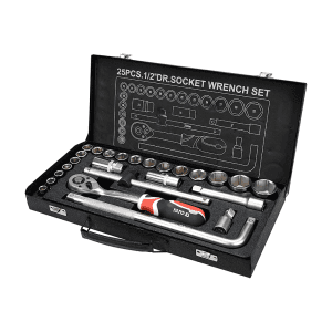Yato 25 Pcs 1/2 Inch Sq. Drive Socket Set, YT-12671