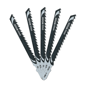 Dewalt 100 x 68 mm High Speed Steel Jigsaw Blades For Wood (T144D) (Pack of 5 Pcs), DT2166-QZ