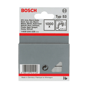 Bosch 6 mm Type 53 Fine wire staple (Pack of 1000 Pcs), 1 609 200 326