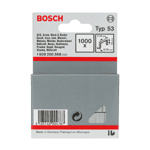 Bosch 14 mm Type 53 Fine wire staple (Pack of 1000 Pcs), 1 609 200 368