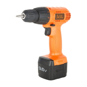 Black+Decker 9.6V 10mm Ni-Cd Cordless Keyless Chuck Drill Machine Driver Kit (Pack of 50 Pcs) Accessories Included, CD961K50-IN