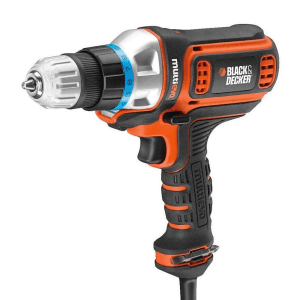 Black+Decker 300W 10mm Corded Multi-Evo Multitool Starter Kit with Drill Machine Driver Head, MT350K-B5
