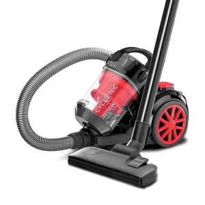 Black+Decker 1600-Watt, 20 Kpa High Suction, 2.5L dustbowl Bagless Multicyclonic Vacuum Cleaner with 6 stage Filteration (Red & Black), VM1680-B5