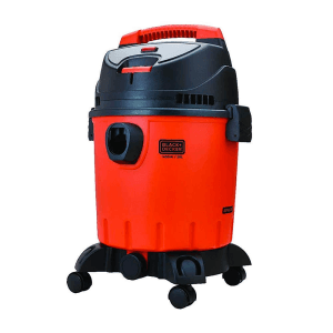 Black+Decker 20-Litre, 1200 Watt, 16 KPa High Suction Wet & Dry Vacuum Cleaner & Blower with HEPA Filter & Reusable Dustbag (Red/Grey), WDBD20