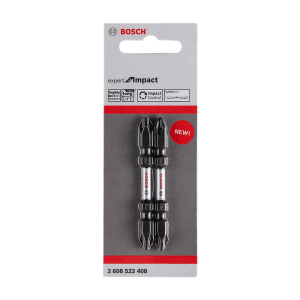 Bosch PH2 x 65 mm Length Phillips Impact Screwdriver Bit Double Ended (Pack of 2 Pcs), 2 608 522 408