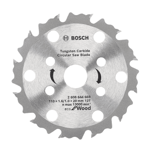 Bosch 110 mm CoolteQ Circular Saw Blade Eco for Wood (12 Teeth), 2 608 644 669