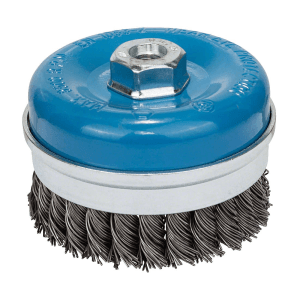 Bosch 100 mm Dia. Steel Wire Cup Brush with Knotted Wire,  1 608 614 002