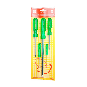 Taparia 5 Pcs Screw Driver Kit (Blister Packaging), 1017