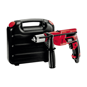 Black+Decker 650W 13mm Corded Hammer Drill With Kitbox, KR653K