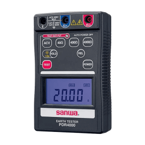 Sanwa 4000 Count / 400V AC Portable Digital Earth Tester, PDR4000