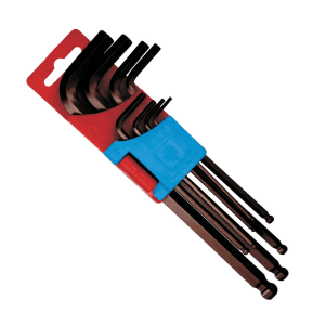 Taparia 9 Pcs (1.5 mm - 10 mm) Allen Key Long Ball Point Set, KBHM 9L