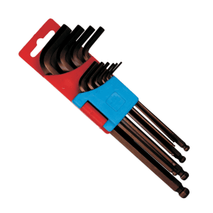 Taparia 10 Pcs (1/16 inch - 3/8 inch) Allen Key Long Ball Point Set, KBHI 10L