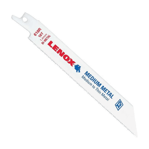Lenox 152 mm / 6 Inch Metal Cutting Reciprocating Saw Blades (18 TPI) (Pack of 5 Pcs), 20566618R