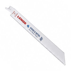 Lenox 200 mm / 8 Inch General Purpose Bi-Metal Reciprocating Saw Blades (10 TPI) (Pack of 5 Pcs), 20580810R