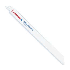 Lenox 254 mm / 10 Inch Carbide Grit Reciprocating Saw Blades (Medium Grit) (Pack of 2 Pcs), 20506100RG