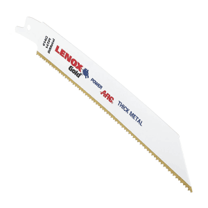 Lenox 152 mm / 6 Inch Gold Power Arc Curved Metal Reciprocating Saw Blades (14 TPI) (Pack of 5 Pcs), 21067614GR