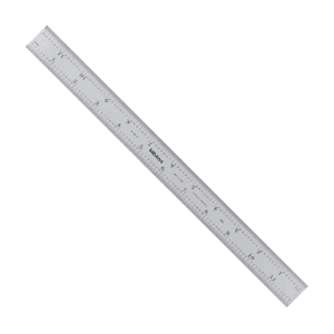 Mitutoyo 0 - 12 inch Wide Rigid Steel Ruler (4R), 182-121