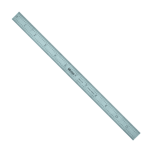 Mitutoyo 300 mm / 12 inch Wide Rigid Steel Ruler (1/32 & 1/64 inch Graduation), 182-125