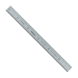 Mitutoyo 150 mm / 6 inch Fully-Flexible Steel Ruler (1/10 & 1/50 inch Graduation), 182-208
