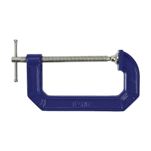 Irwin 150 mm / 6 Inch Steel C-Clamp 100 Series (Blue & Silver), 225106
