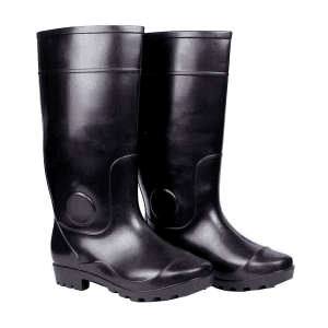 Hillson Century Black Dual Density PVC Rainwear Gumboots (15 inch Height)