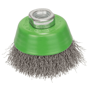 Bosch 65 mm Dia. Wire Cup Brush with Crimped Wire (Inox), 2 608 622 061