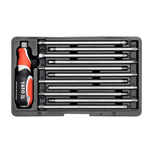 Yato 22 In 1 Interchangeable Screwdriver Set (Pack of 12 Pcs), YT-2797