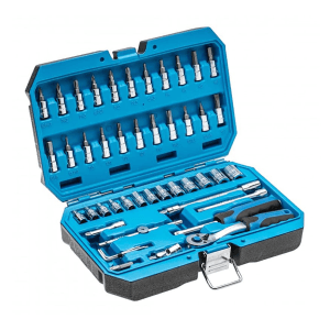 Hogert 46 Pcs 1/4 Inch Sq. Drive Socket Set, HT1R416