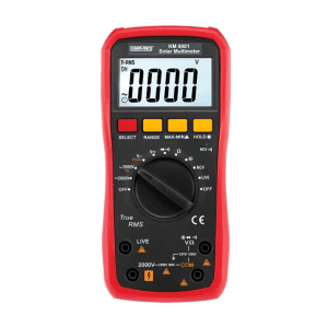 Kusam-Meco 6000 Counts / 2000V AC/DC TRMS High Voltage Digital Multimeter for Solar Power System, KM 8001