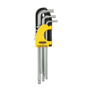 Stanley 9 Pcs Extra Long Ball Point Hex Key Set, 94-158