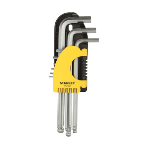 Stanley 9 Pcs Metric Extra Long Ball End Hex Key Set, STMT94162-8