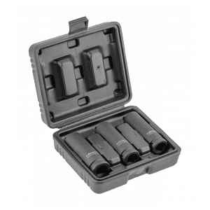 Hogert 3 Pcs 1/2 inch Sq. Drive Impact Socket Set, HT4R105