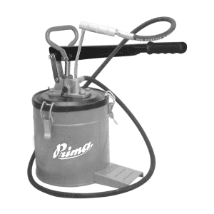 Prima 6 kg Red Painted Hand Operated Bucket Grease Pumps Without Wheels, RMI-BGP-6