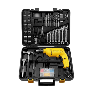 Stanley 13 mm / 600W DIY Drill Machine With 120 Pcs Mechanical Toolkit For Home & Professional Use, SDH600KM-IN