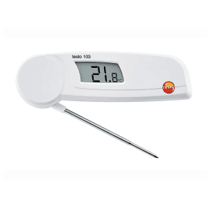 Testo -30 to +220°C Food Thermometer with Foldable Temperature Sensor, Testo 103