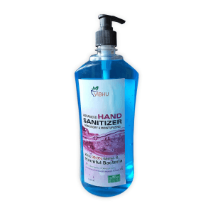 Vibhu's 1000 ml Antibacterial Liquid Hand Sanitizer with Lemon Extract (Pump)