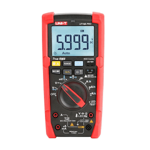 UNI-T 6000 Count True-RMS Digital Multimeter with Temperature Adapter Socket, UT18B PRO