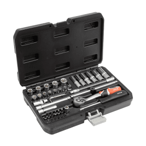 Yato 42 Pcs 1/4 Inch Sq. Drive Socket Set, YT-14481