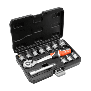 Yato 12 Pcs 1/2 Inch Sq. Drive Socket Set, YT-38671