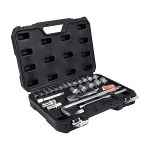 Yato 25 Pcs 1/2 Inch Sq. Drive Socket Set, YT-38741